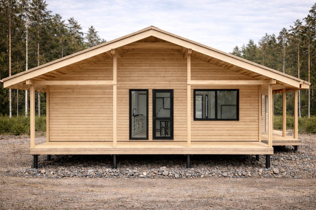 Проект каркасного дома ПРОЕКТ каркасного дома «Баркас-94» 94 м² — строительство под ключ в Московской области