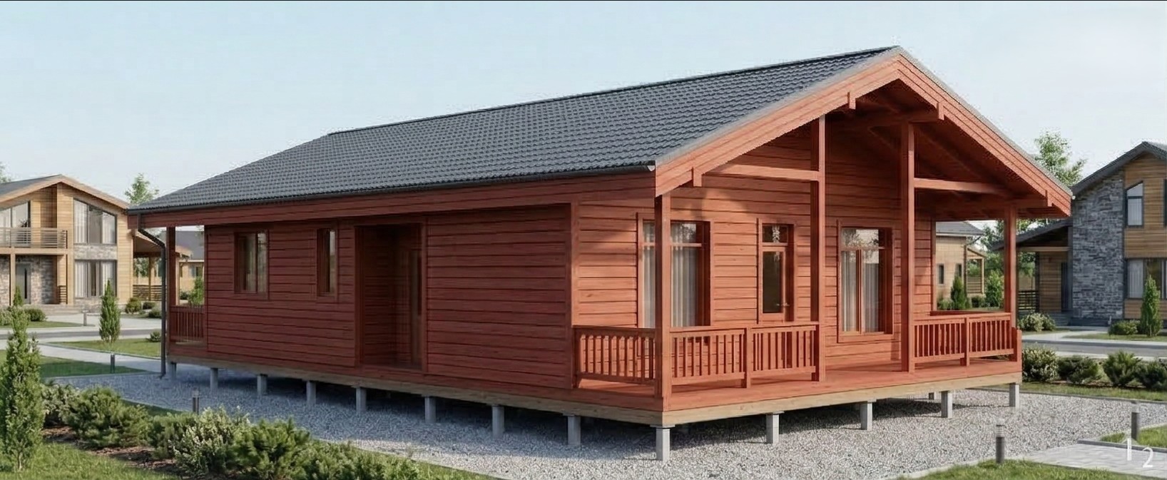 Баркас-155 окрас фасада красный