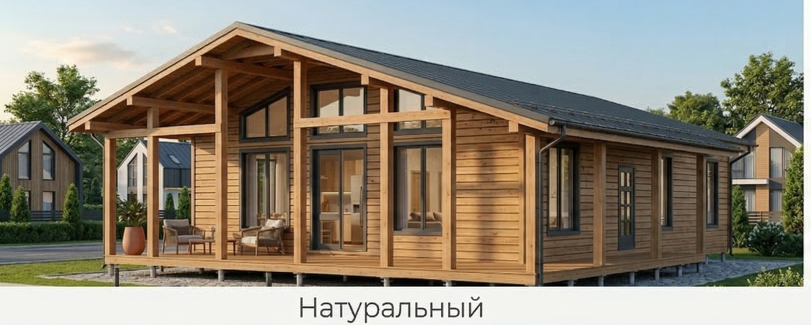 Баркас-166 окрас фасада натуральный