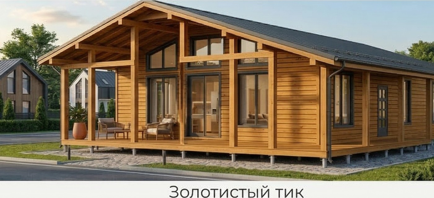 Баркас-166 окрас фасада золотистый тик