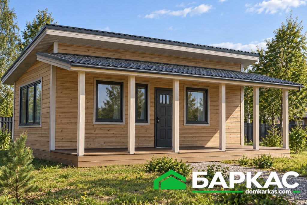 Основной ракурс каркасного дома «Баркас‑50»